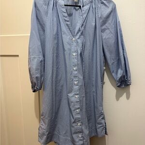 a new day Light Blue Button Down Dress